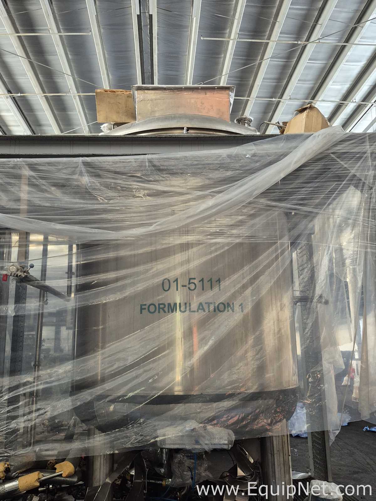Netzsch 6000L Formulation 2 High Speed Mixing Vessel 5121 - Skid 4-1 Cooling-Buffer Transfer Station