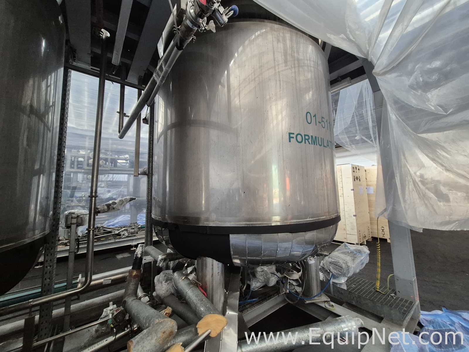 Netzsch 6000L Formulation 2 High Speed Mixing Vessel 5121 - Skid 4-1 Cooling-Buffer Transfer Station