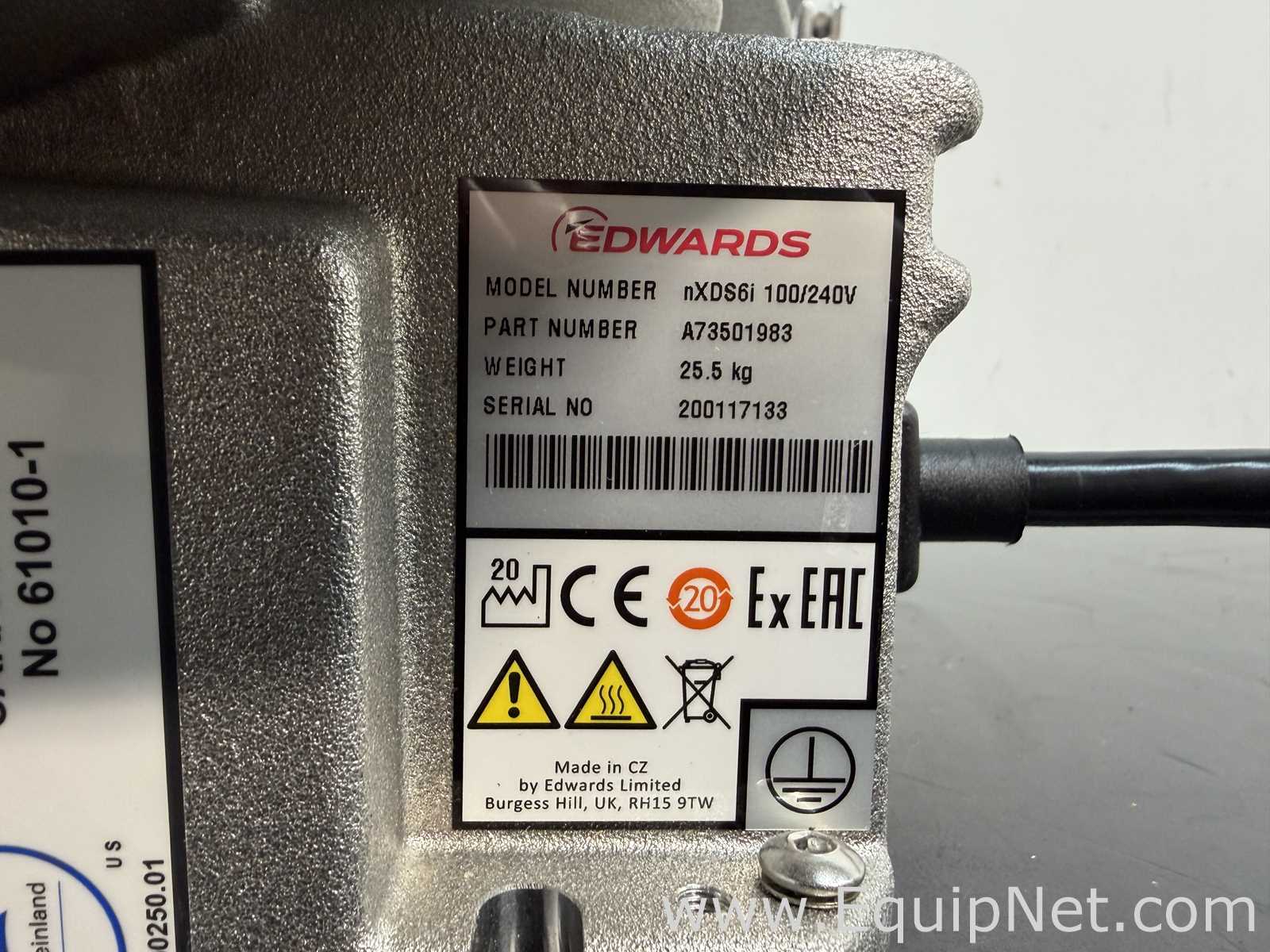Edwards nXDS6i Oil-Free Dry Scroll Vacuum Pump