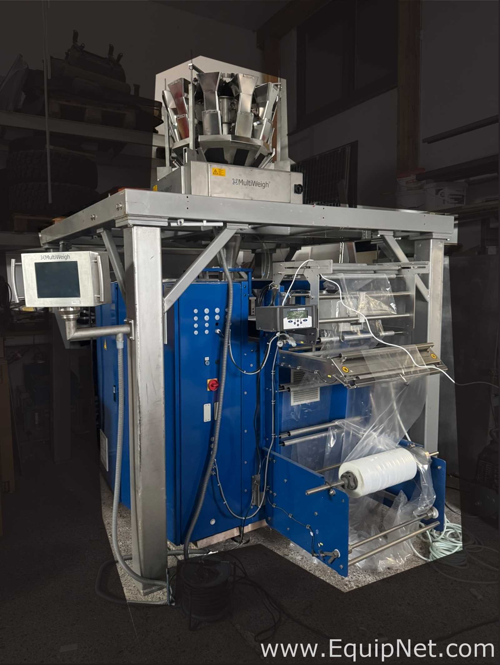Rovema VPI 260 Form Fill Seal Machine With Multihead Weigher HDW