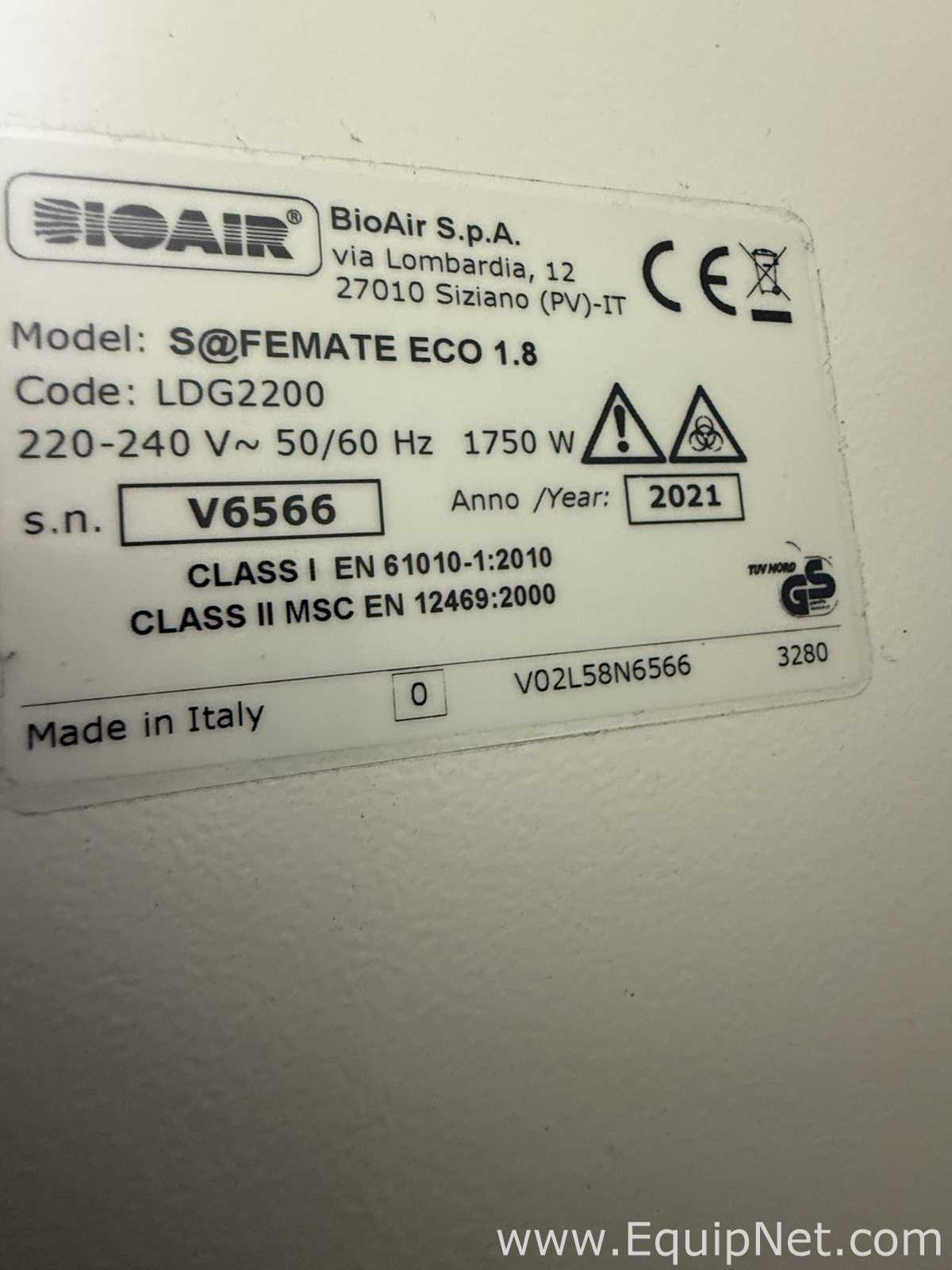 Cabina de Seguridad Biológica BioAir Safemate Eco 1.8