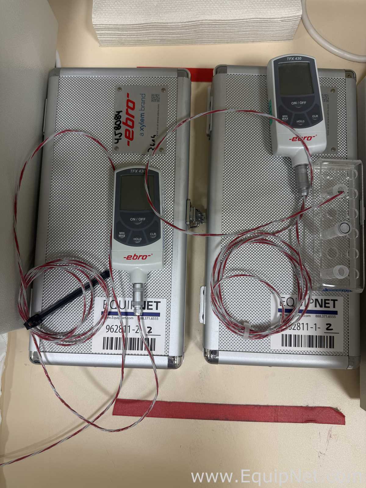 Lote de 2 Termómetro ebro TFX 430