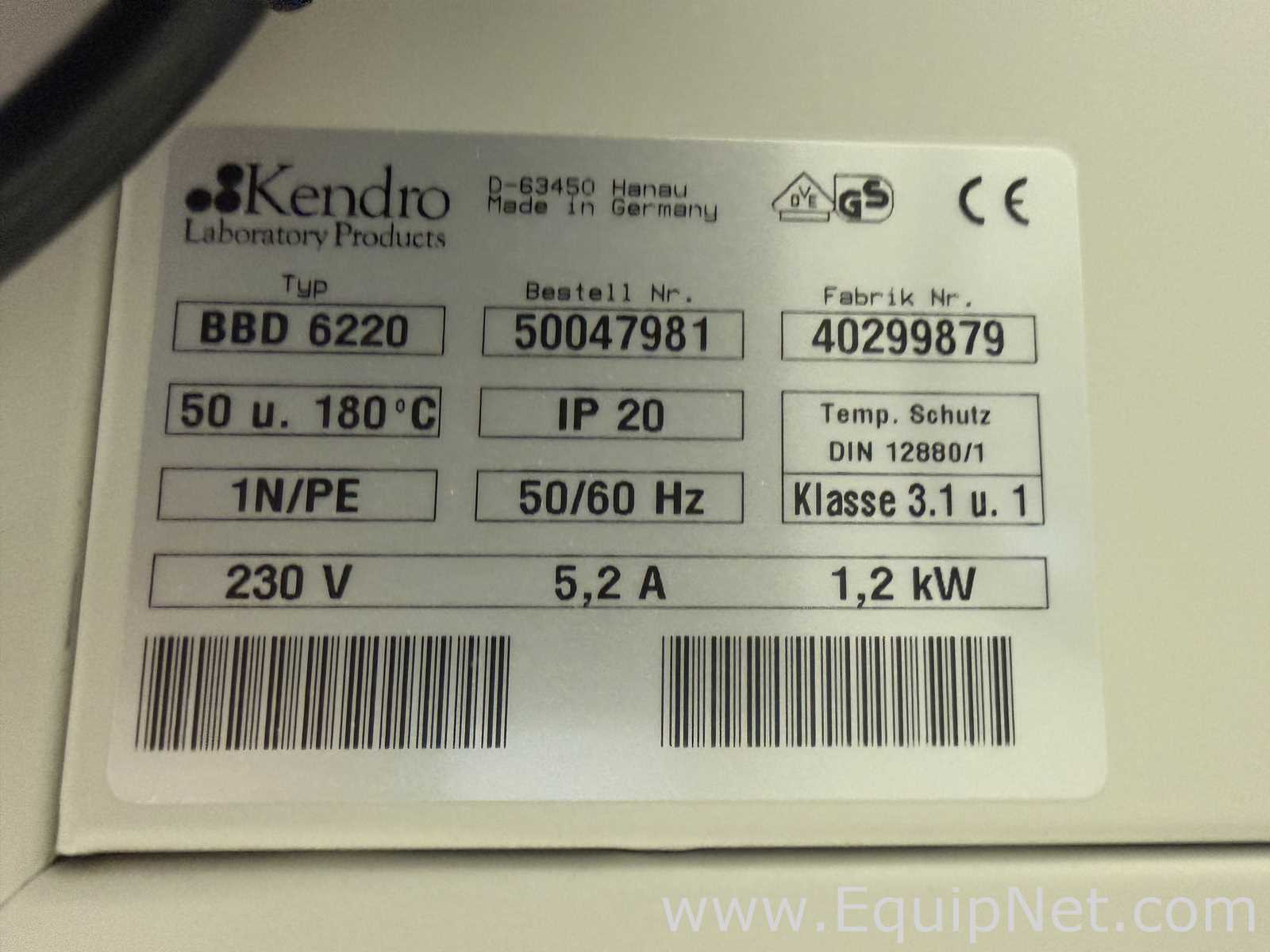 Incubadora Thermo Scientific BBD 6220
