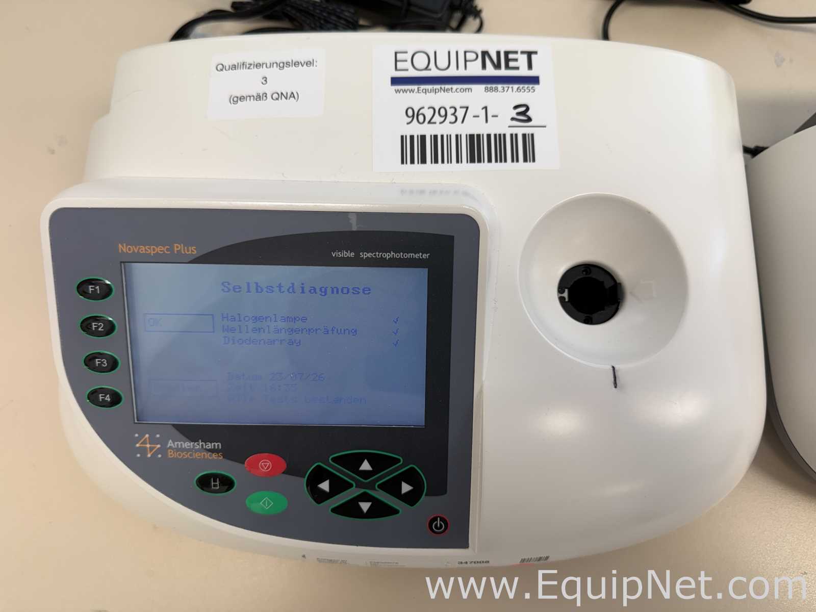 Lote de 2 Espectrofotómetro Amersham Biosciences Corp. Novaspec Plus