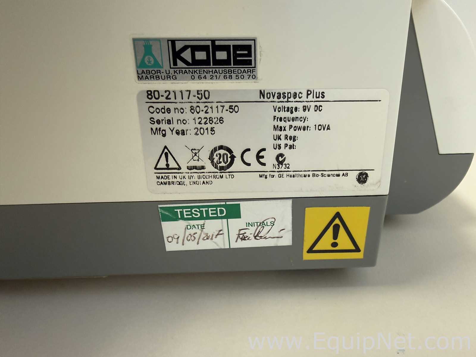 Lote de 3 Espectrofotómetro Amersham Biosciences Corp. Novaspec Plus