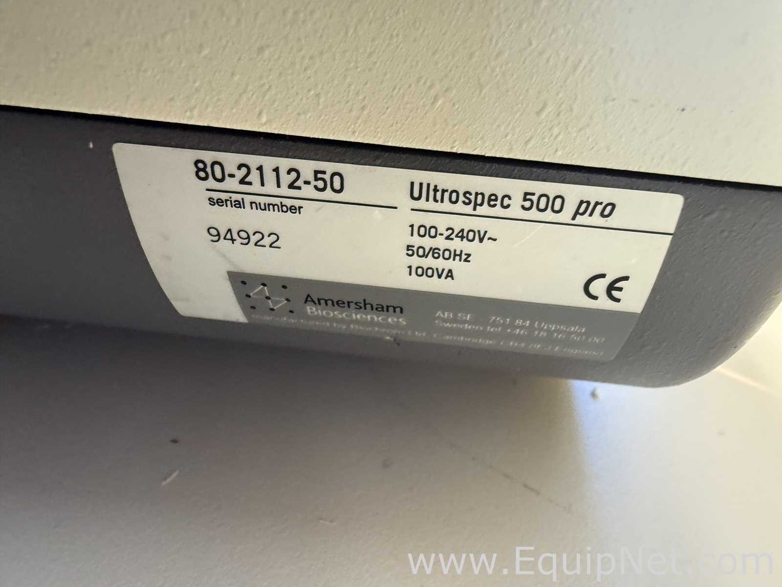 Lote de 3 Espectrofotómetro Amersham Biosciences Corp. Ultrospec 500 pro