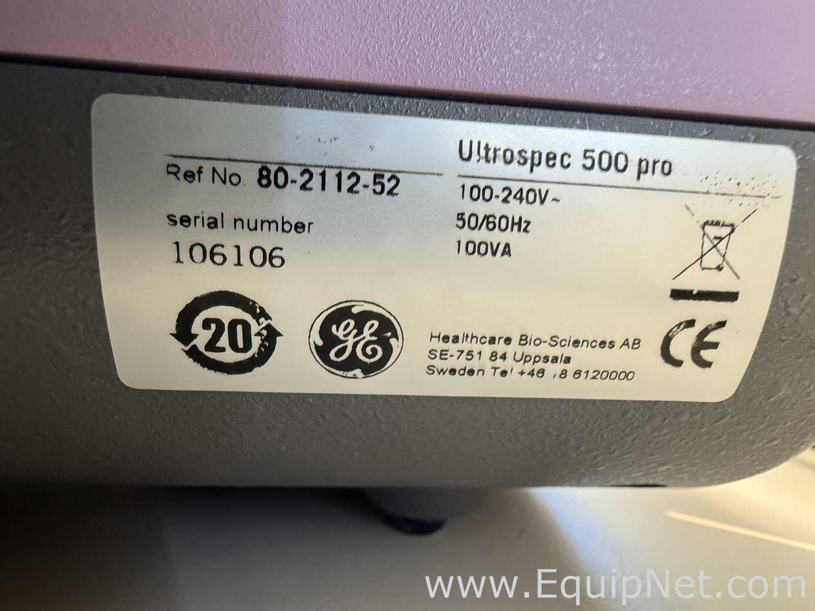 Lote de 3 Espectrofotómetro Amersham Biosciences Corp. Ultrospec 500 pro