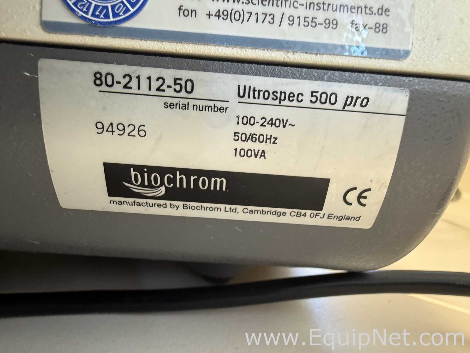 Lote de 3 Espectrofotómetro Amersham Biosciences Corp. Ultrospec 500 pro
