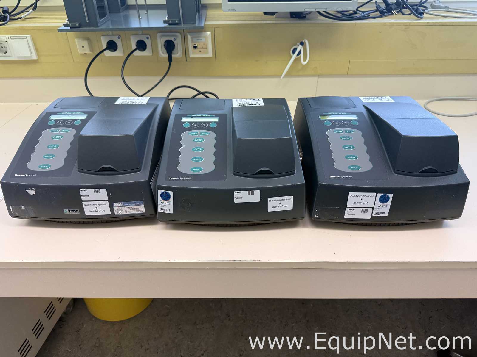 Lote de 3 Espectrofotómetro Spectronic Genesys 20