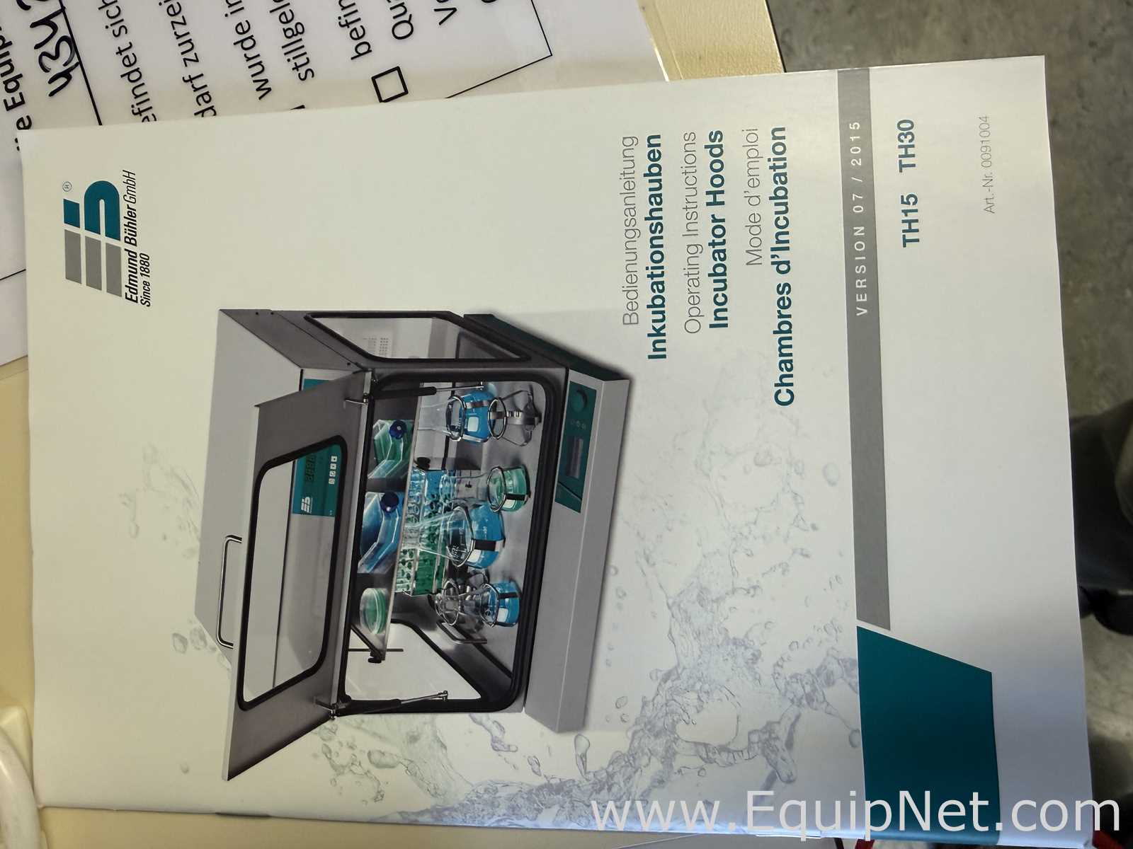Edmund Buhler TiMix 5 Control Microplate Shaker with TH15 Incubator Hood