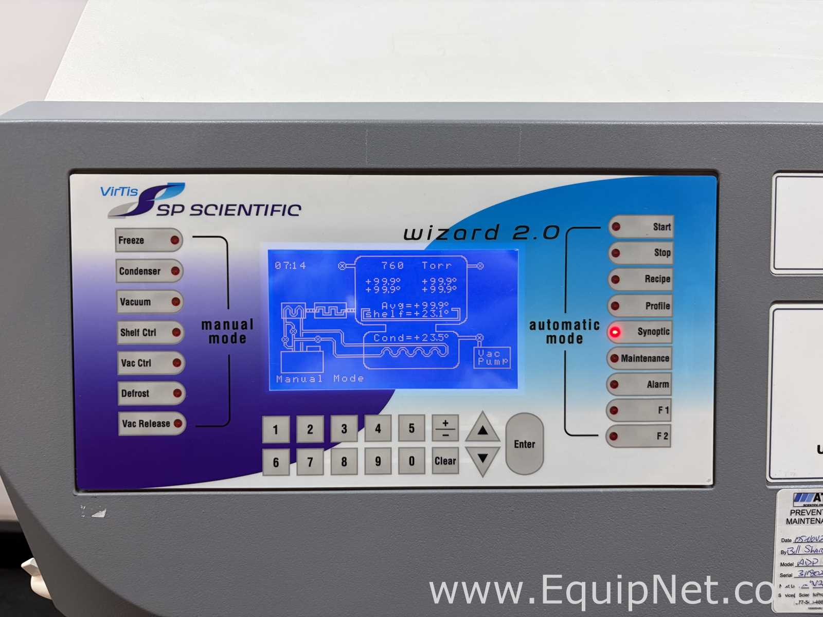 Liofilizadora SP Scientific Advantage Plus XL-70