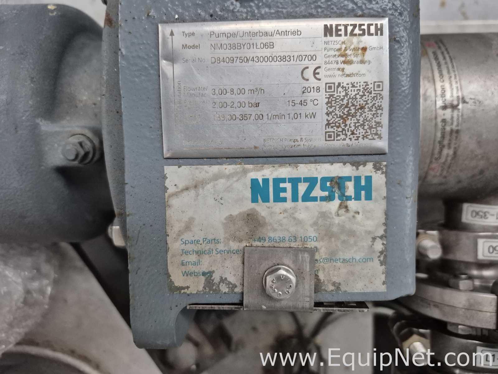 Netzsch Two 4.000 L SS Blending Tanks with Scrapers, High Shear Disperser and Two Pumps - Skid 3-2