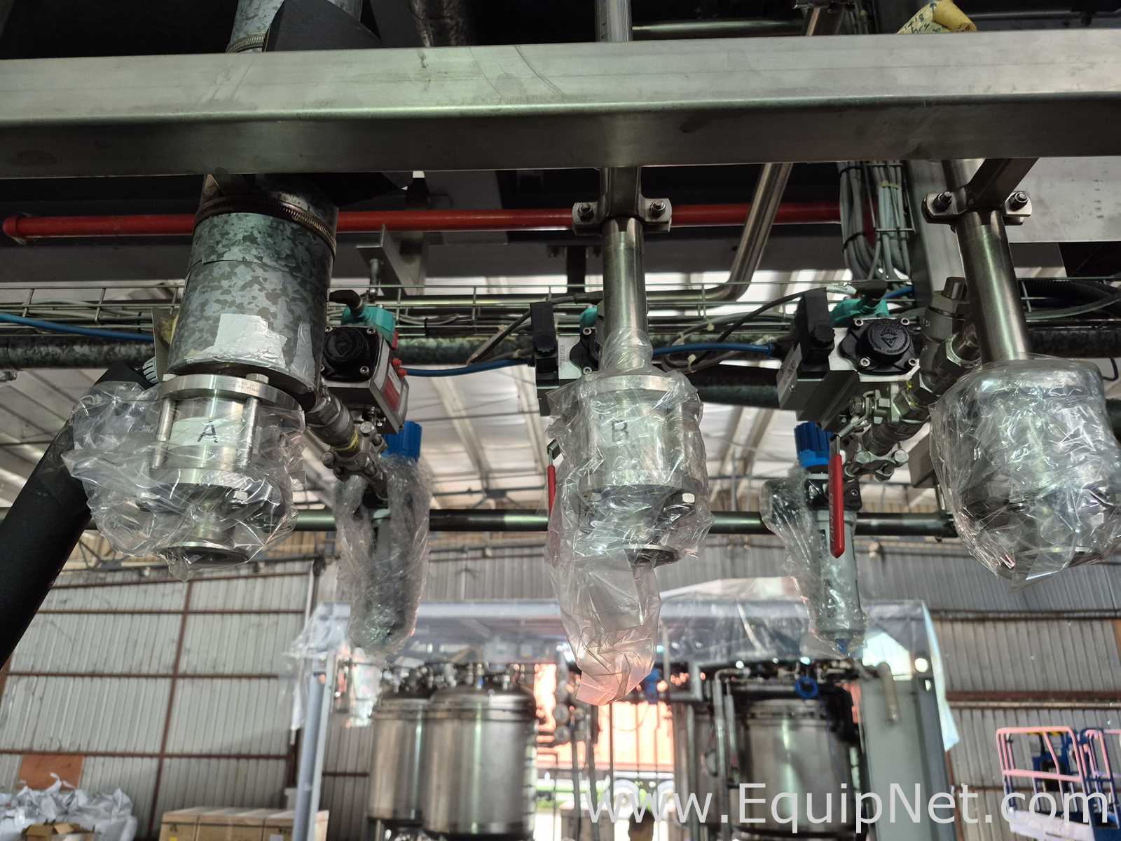 Netzsch Weighing Platform Structure with Electrical Board - Skid 3-3 PPZ Final Hold Tank System