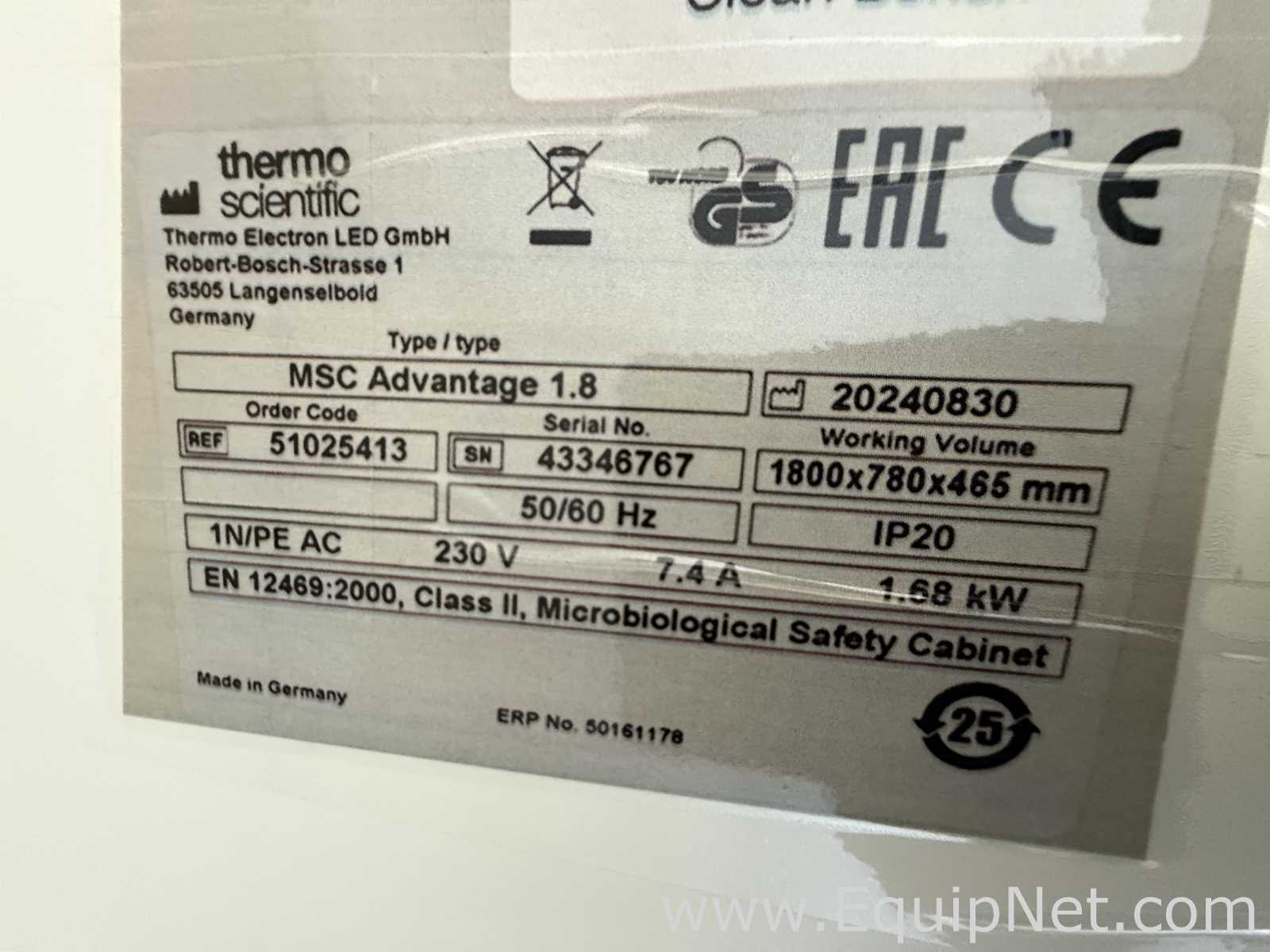 Cabina de Seguridad Biológica Thermo Scientific MSC Advantage 1.8