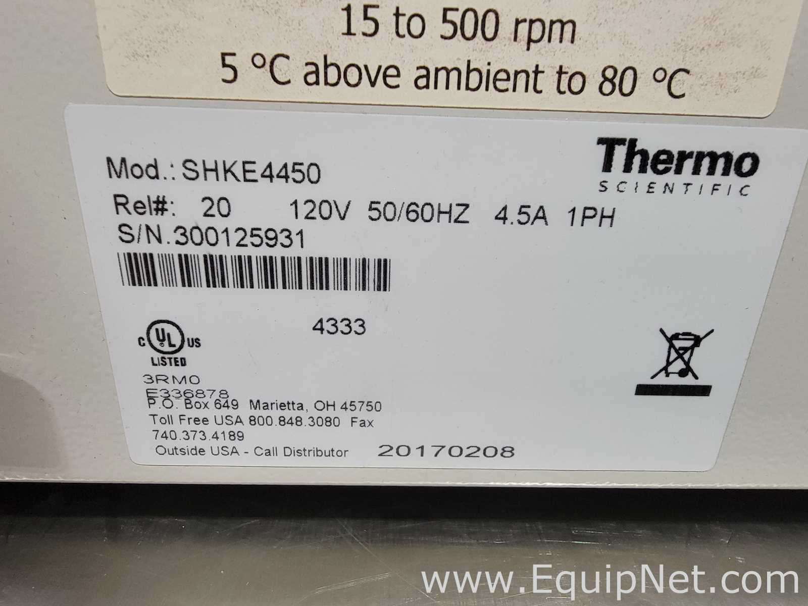 Thermo Scientific SHKE4450 MaxQ 4450 Incubating Orbital Shaker