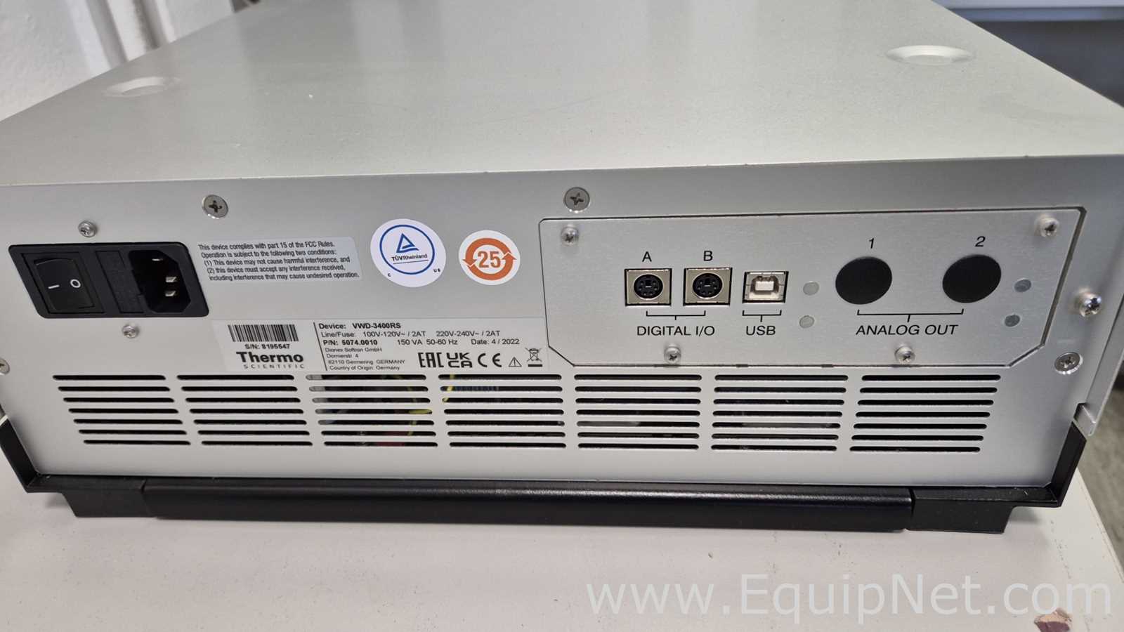 Unused Thermo Scientific Dionex UltiMate VWD-3000 RS Variable Wavelength Detector