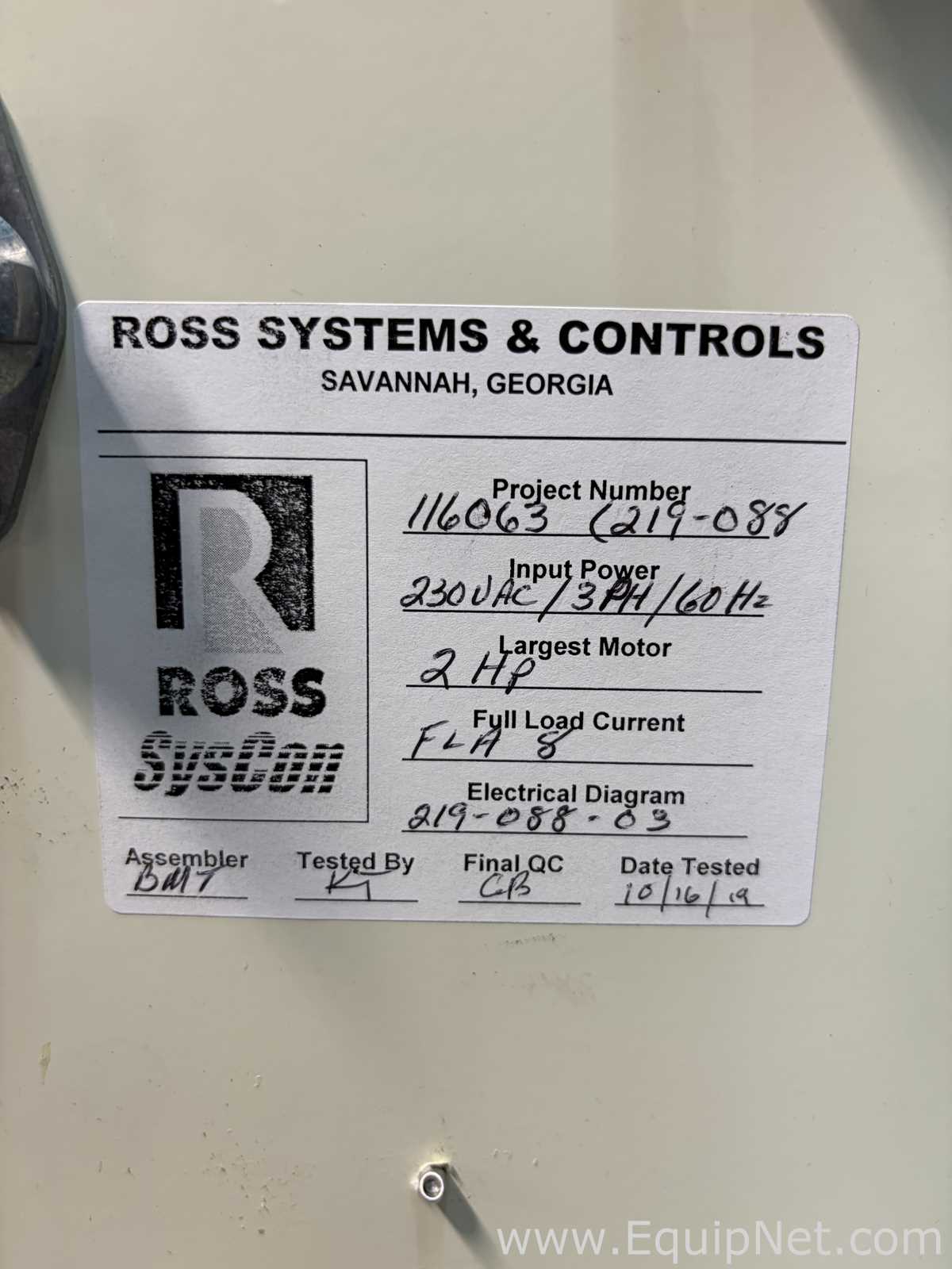 Mezclador Charles Ross and Son Co. DPM-1