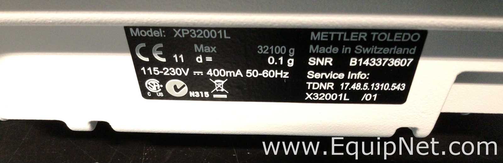 Mettler Toledo XP32001L Balance