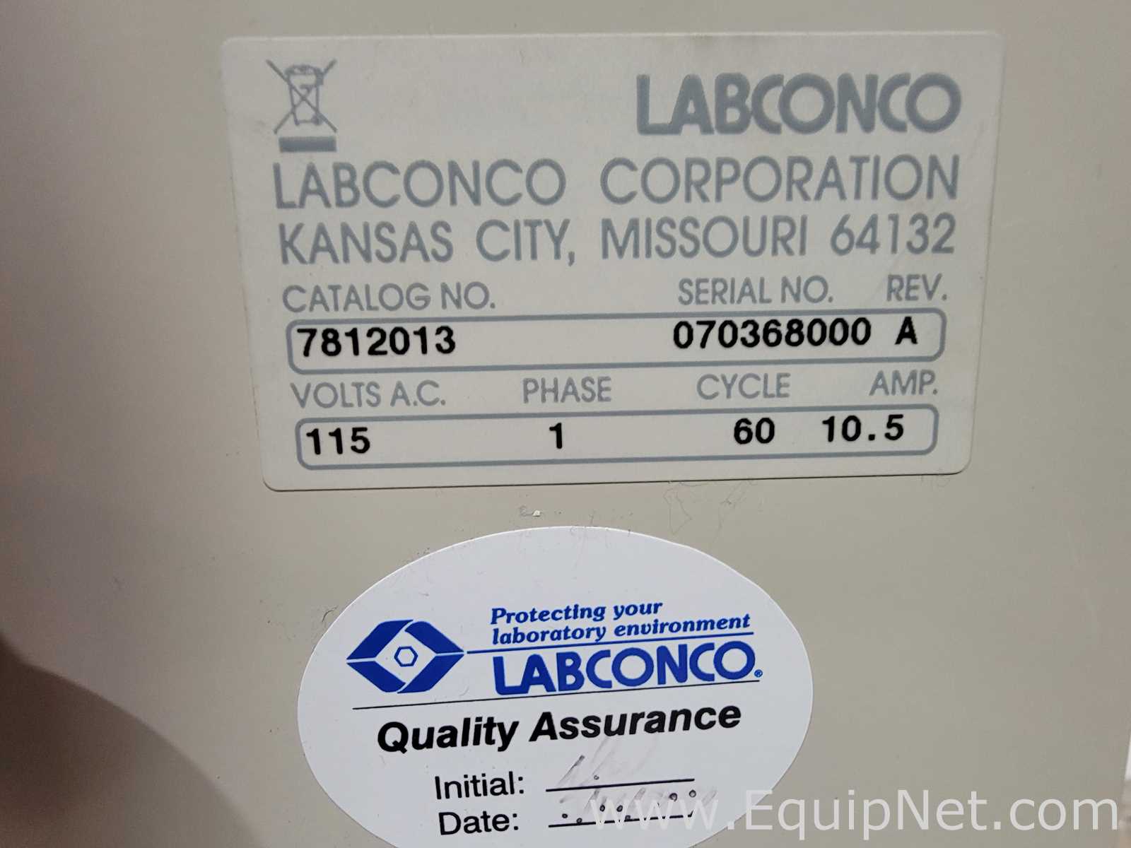 Concentrador Labconco Corporation Centrivap Console