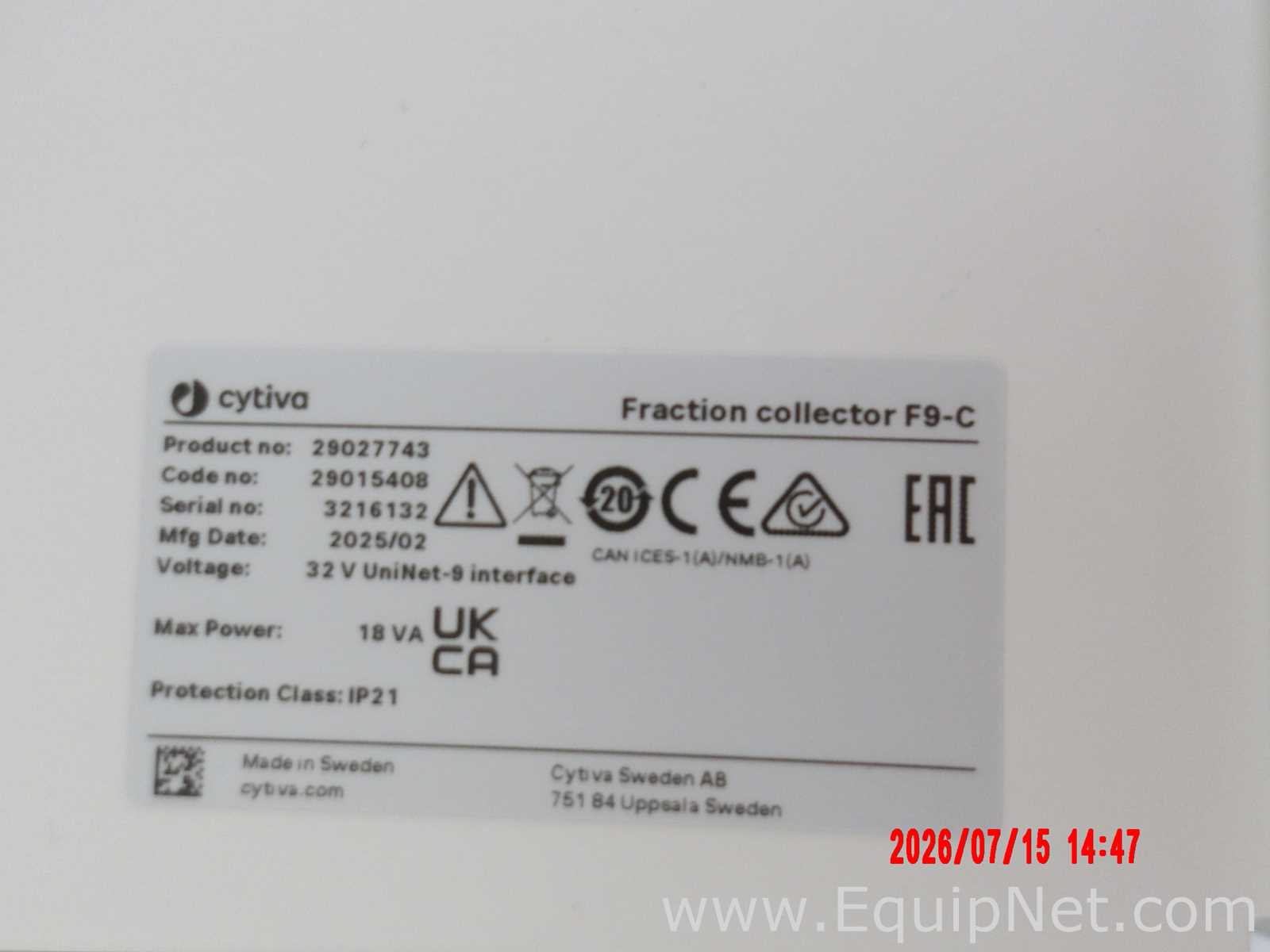 Cytiva AKTA Pure Chromatography System with Cytiva F9-C Fraction Collector