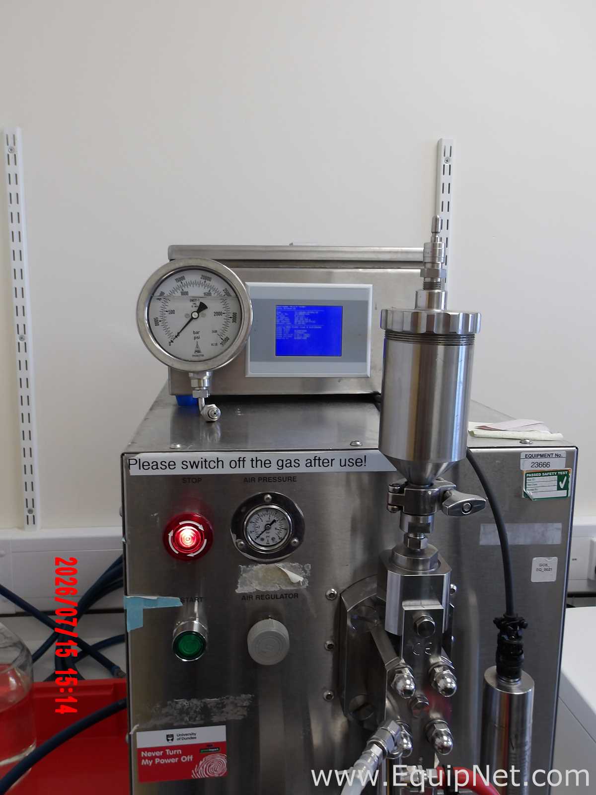 Avestin EmulsiFlex-C3 High-Pressure Homogenizer