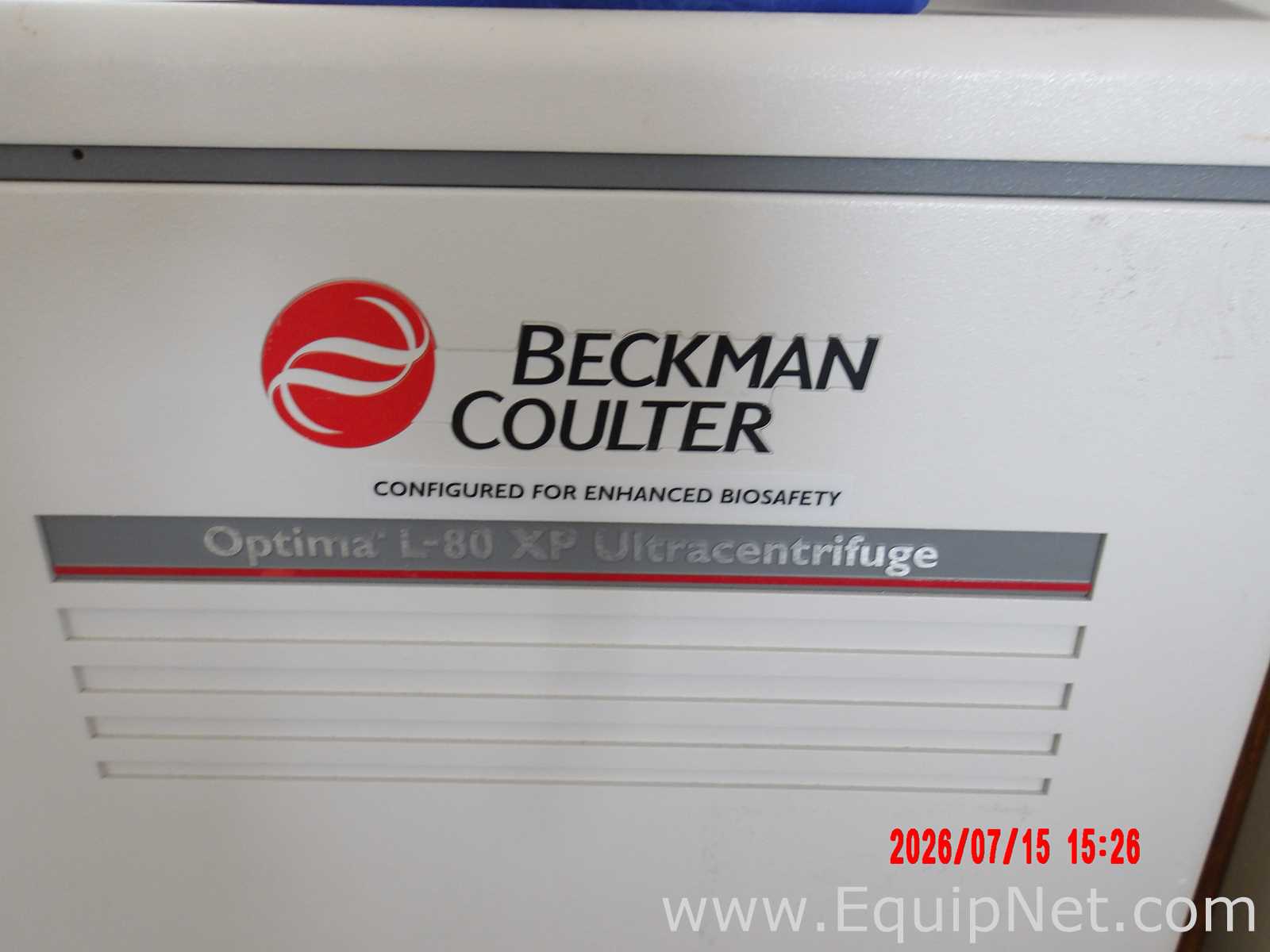 Beckman Coulter Optima L-80 XP Ultracentrifuge