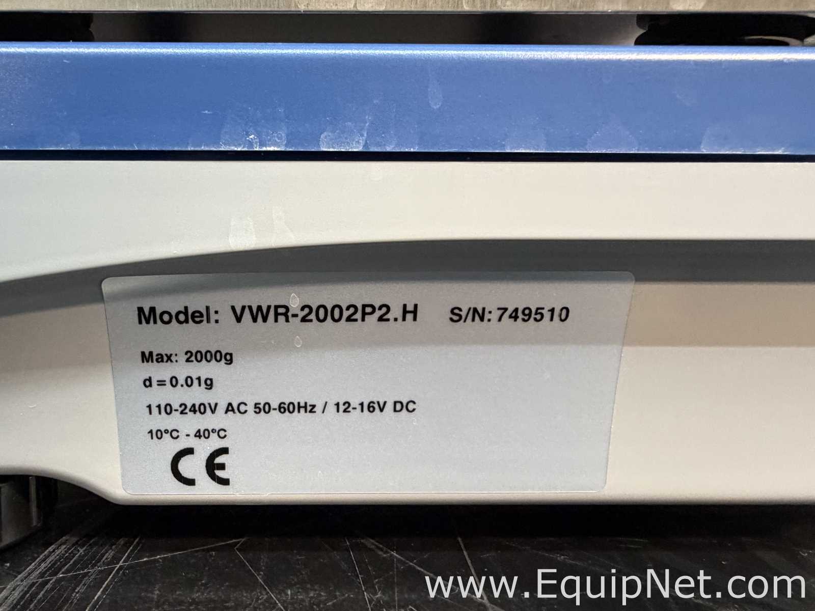 lote de  2 Balança de Laboratório VWR VWR-2002P2.H