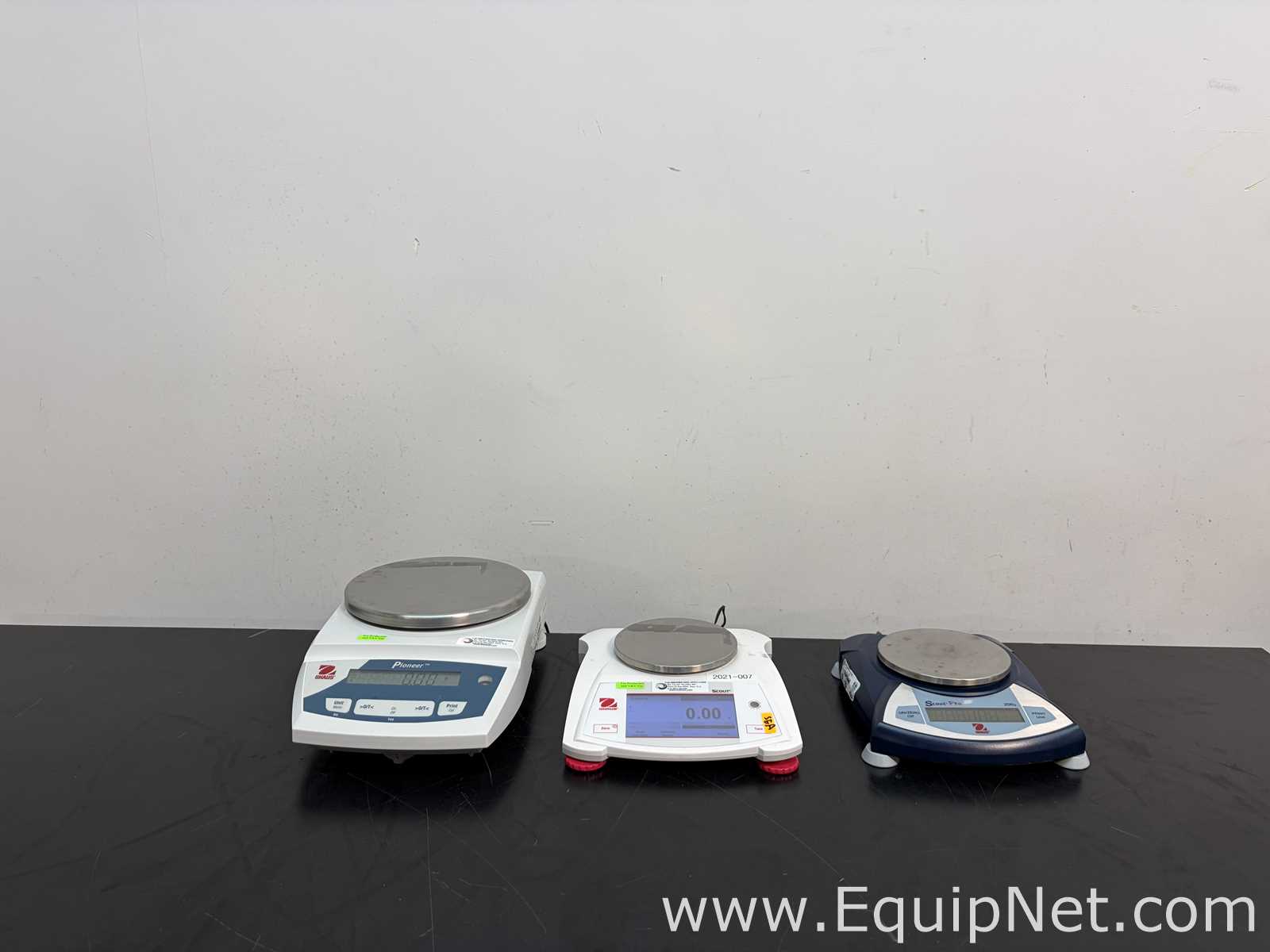 Lot of 3 Ohaus Balances