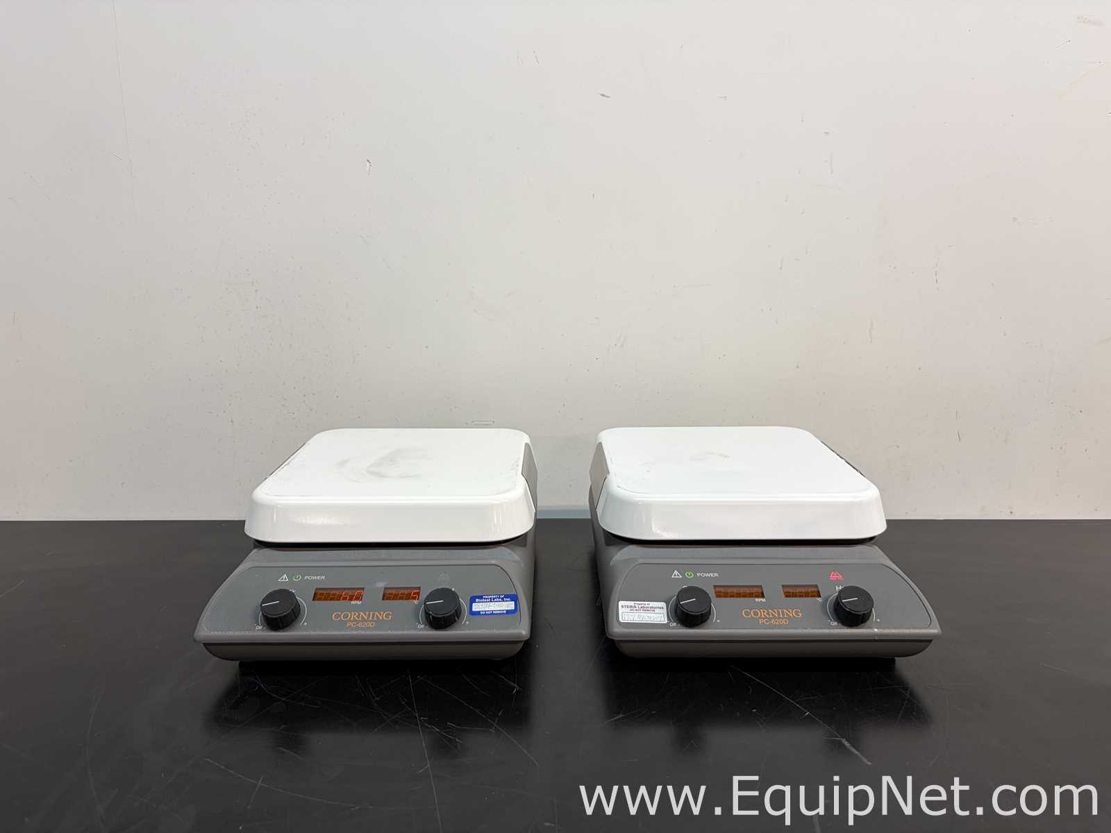 Lot of 2 Corning 6795-620D Laboratory Hot Plate Stirrers
