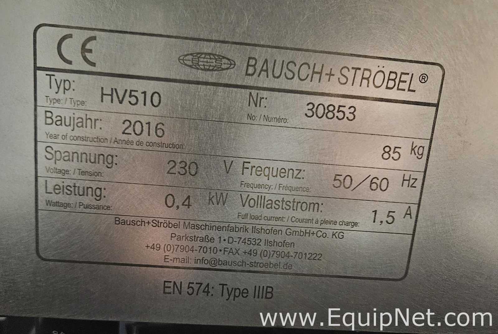 Tampadora Bausch and Strobel HV510