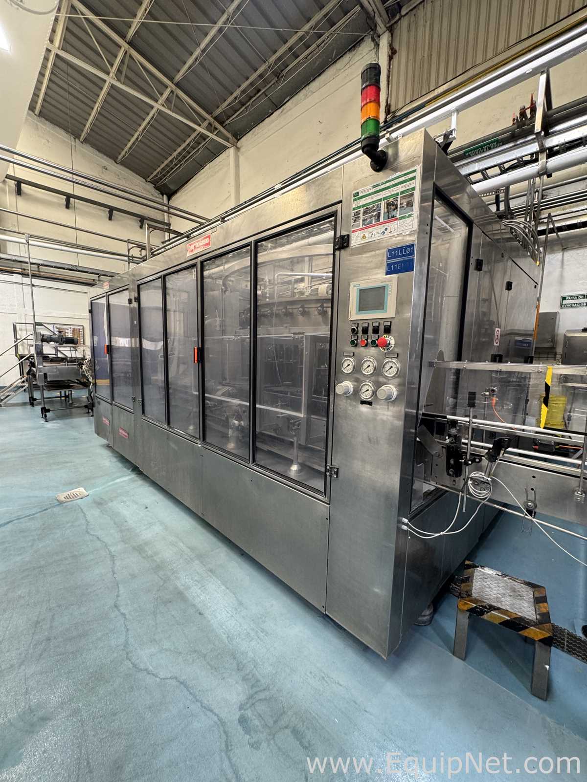 Bertolaso Titania 48/2100 Glass Bottle Rinser-Filler Machine