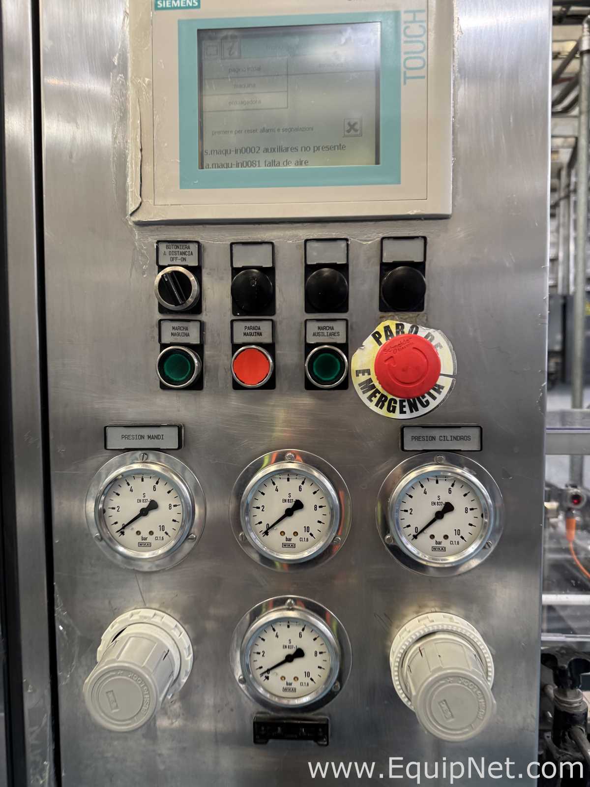 Bertolaso Titania 48/2100 Glass Bottle Rinser-Filler Machine