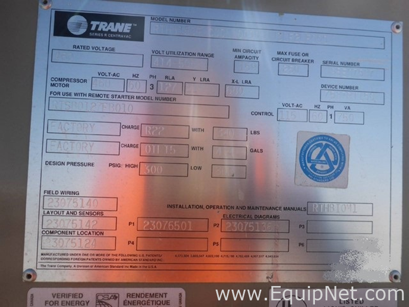 Trane RTHB 150 Chiller