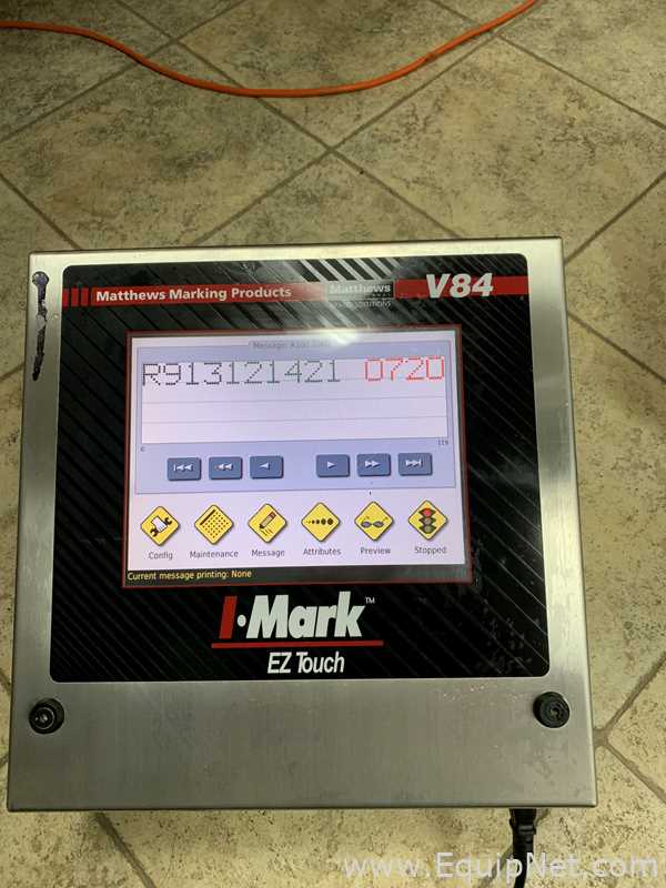INKJET DATE CODER Matthews Marking Systems V84