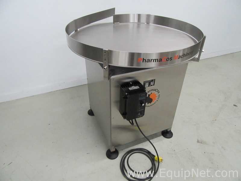 Mesa de acumulación giratoria Pharma Cos Machinery 36SS. nuevo