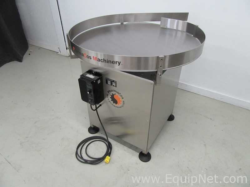 Mesa de acumulación giratoria Pharma Cos Machinery 36SS. nuevo