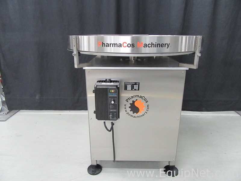 Mesa de acumulación giratoria Pharma Cos Machinery 36SS. nuevo