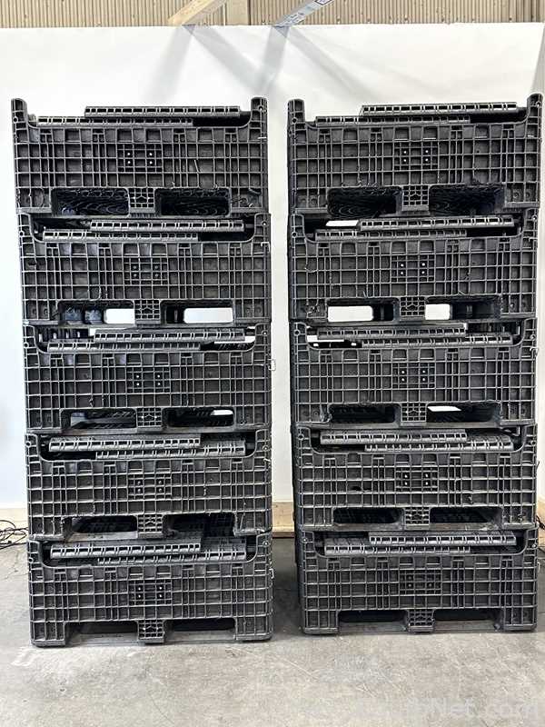 Lot Of 10 Orbis Heavy Duty Collapsible Storage Bins