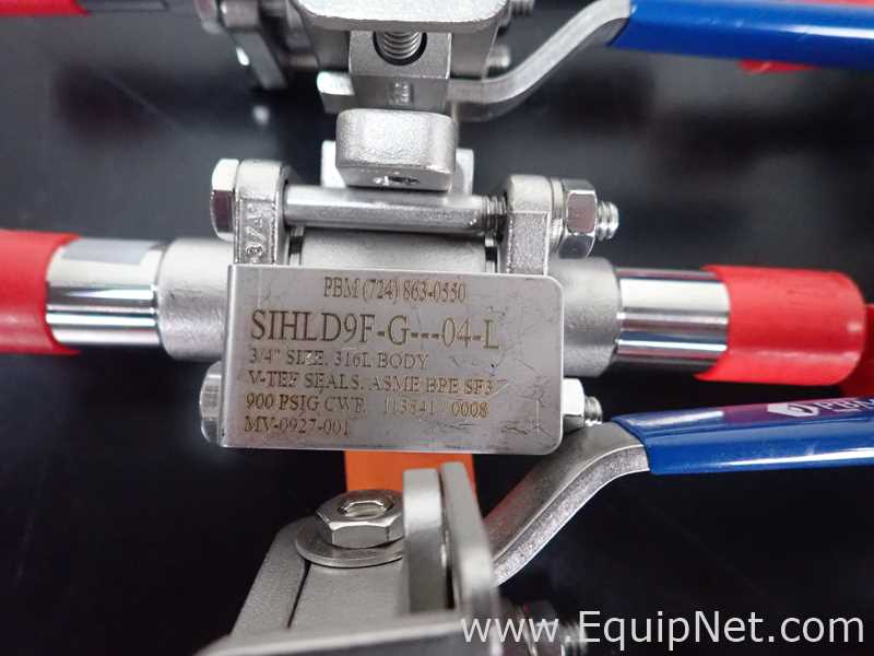 Lote de 10 Válvula PBM Valve SIHLD9F-G-04-L. 4 Pulgadas