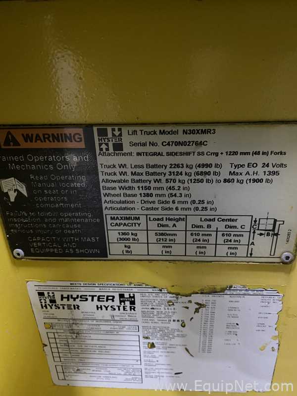 Empilhadeira Hyster Co N30XMR3