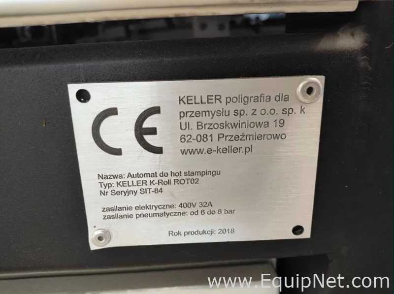 Keller K-Roll ROTO 2 Hot Stamping Machine