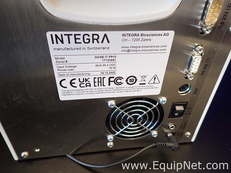 Integra Biosciences Dose It P910 Peristaltic Pump