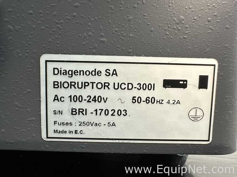 Diagenode Bioruptor UCD-300I Ultrasonic Cell Disruptor With Picoruptor And Minichiller 300