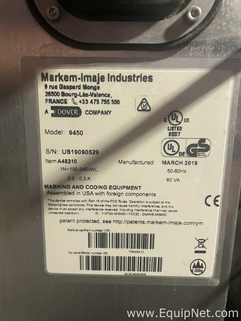 Marcador de Código o Impresión Markem - Imaje 9450