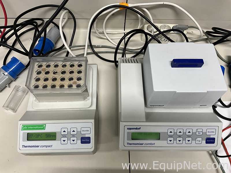 Lot of 2 off Eppendorf Thermomixer Heated Laboratory Mixers
