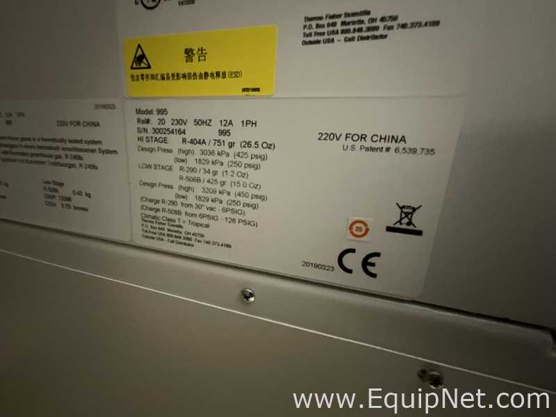 Congelador Thermo Fisher Scientific Forma 995.  651 Litros