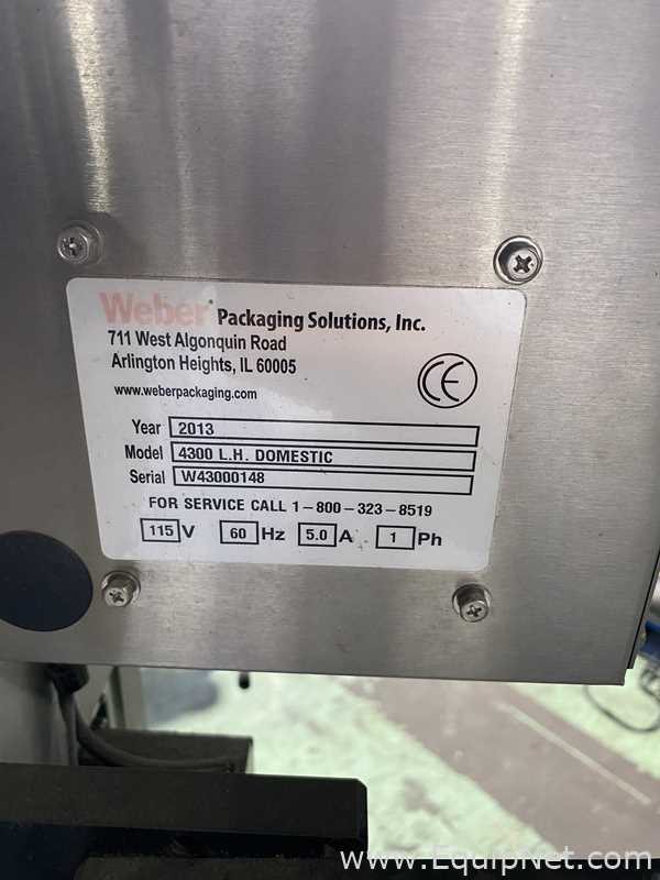 Etiquetadora Weber Packaging Solutions Inc. 4300 LH Domestic