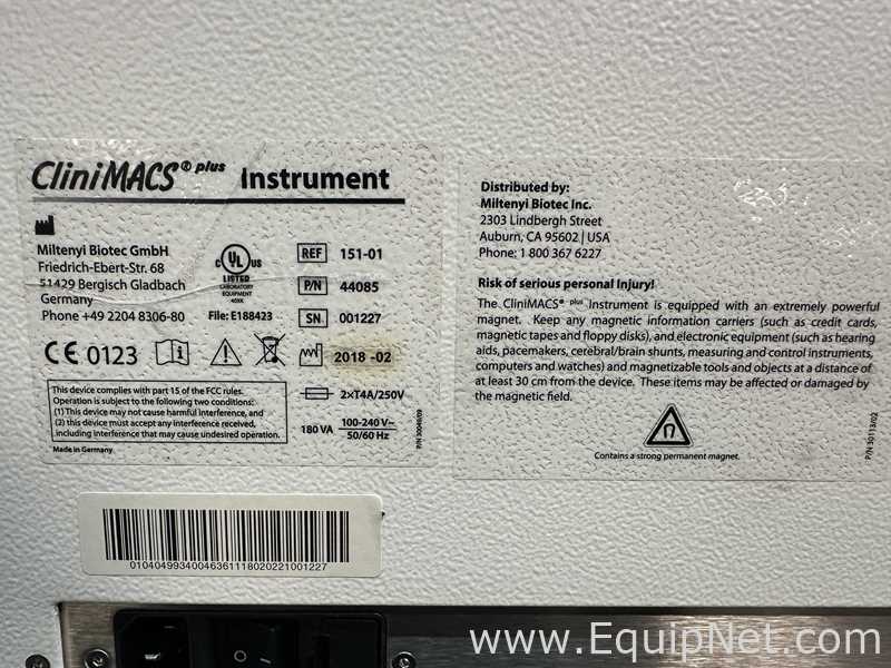 Separador Magnético Miltenyi Biotec CliniMACS Plus