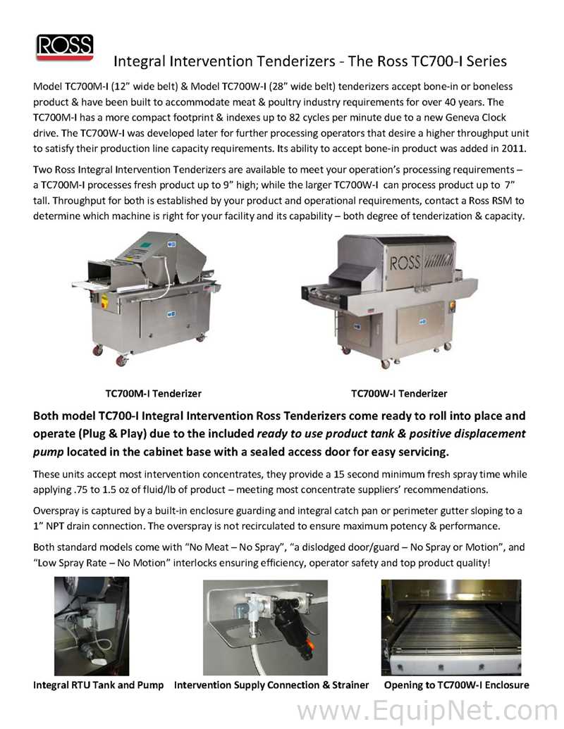 Amaciador Ross Industries Inc TC 700 M
