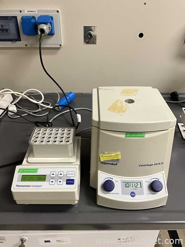 Lote de 3 Equipos Diversos de Laboratorio Eppendorf 